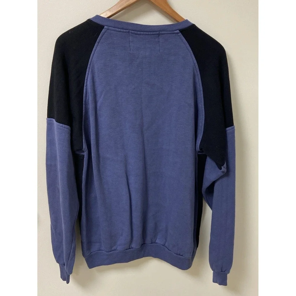 Vintage 1980s Moda Giana Blues Crewneck Sweatshirt Henley Mens Large VTG